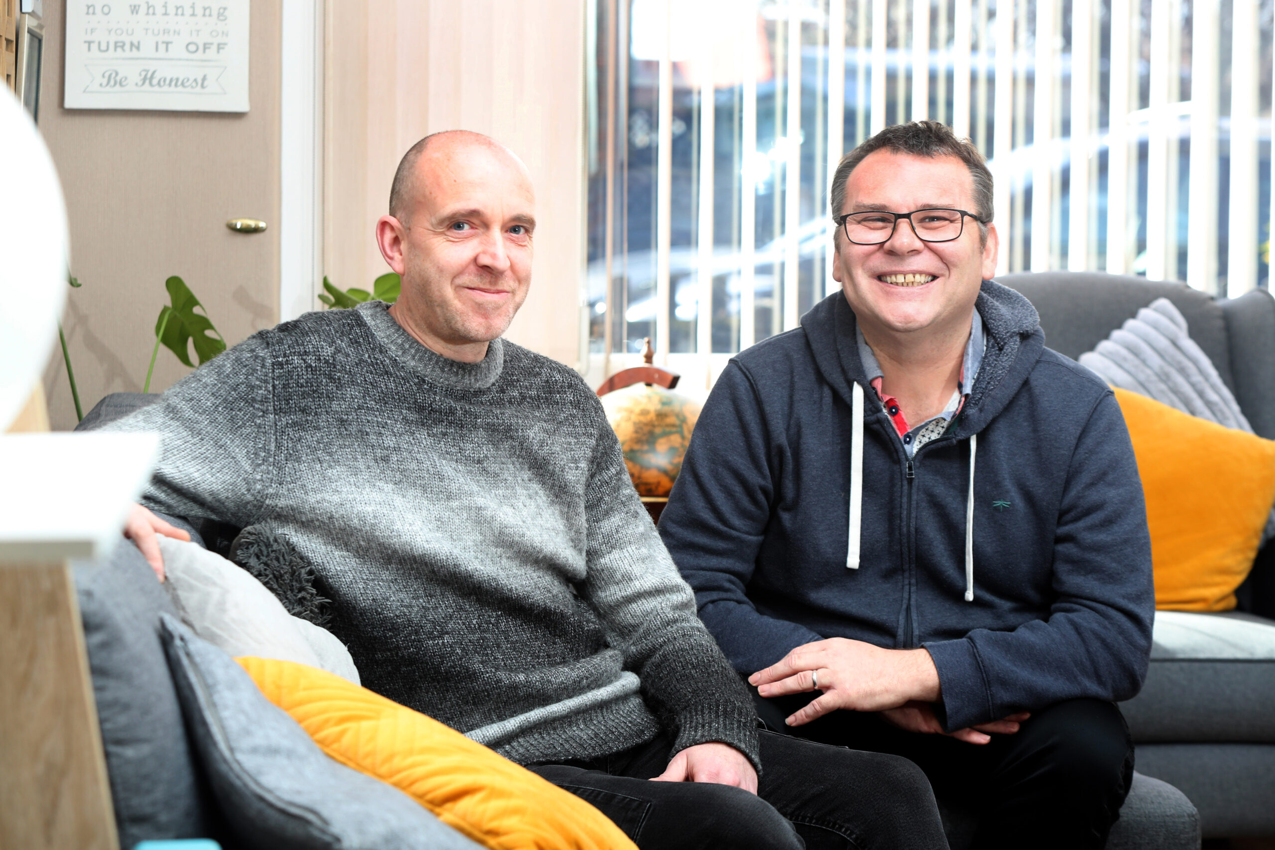 Foster carers Dan and Barry