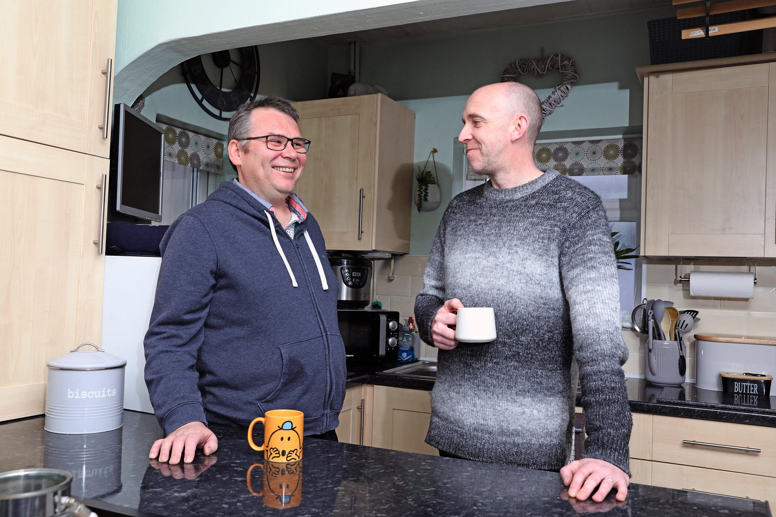 Dan and Barry in the kitchen